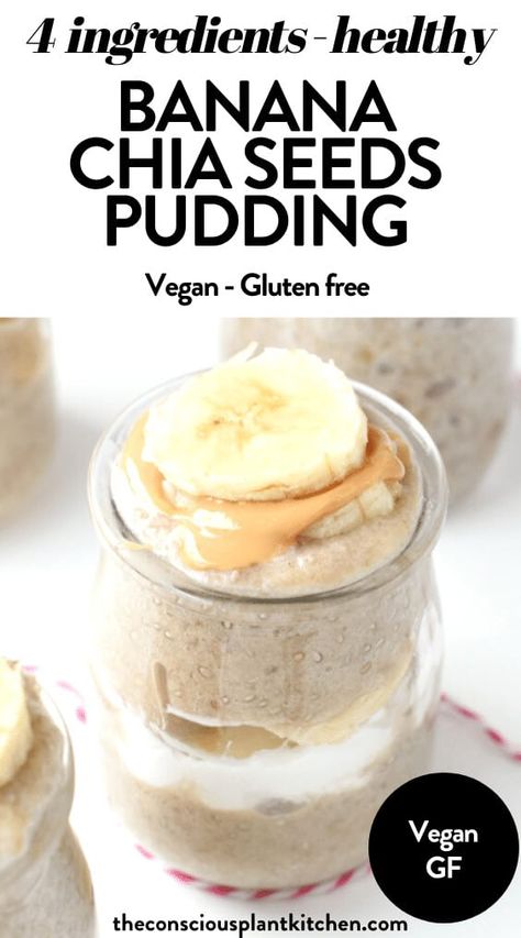 Banana Chia Seed Pudding, Recipes Pudding, Chia Puddings, Banana Chia Pudding, Chia Recipes, Chia Seed Recipes Pudding, Seed Recipes, Chia Recipe, Chicken Potato