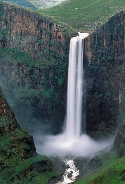 The Maletsunyane Falls, Lesotho, Africa  - highest single drop waterfall in Africa. by leksele Lesotho Africa, फोटोग्राफी 101, Air Terjun, Halong Bay, Beautiful Waterfalls, Alam Yang Indah, Alam Semula Jadi, Africa Travel, Pretty Places