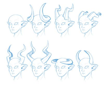 tiefling/demon character horn designs Tiefling Horns, Drawing Templates, Poses References, Arte Fantasy, 판타지 아트, Drawing Base, Drawing Poses, Drawing Reference Poses, Drawing Techniques