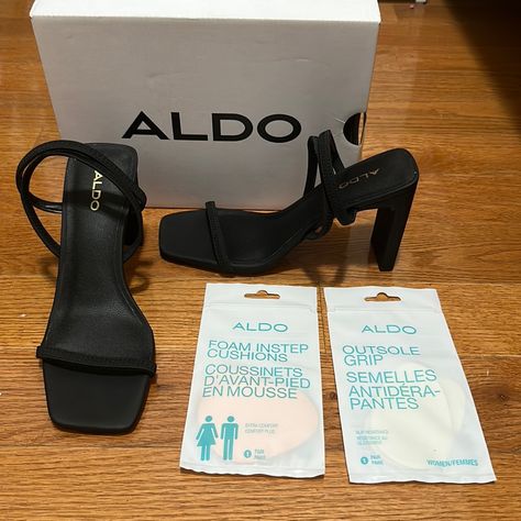 Aldo Heels, Aldo Shoes, Shoes Black, Black Shoes, Size 7, Cushions, Brand New, Heels, Women Shopping