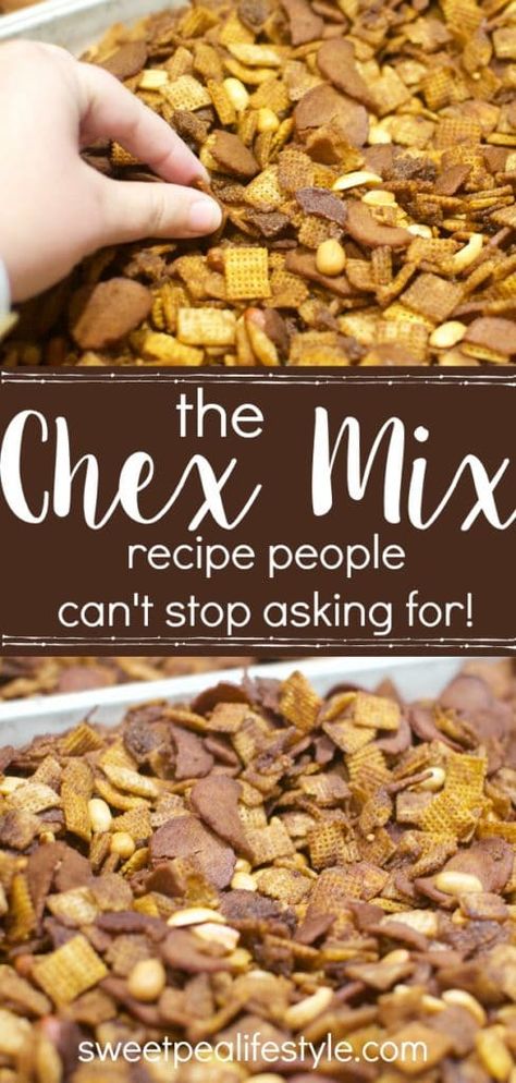 People cannot stop asking for this Chex Mix recipe! Combining a few of the original recipe components, along with a few new and improved ingredients! This Christmas foodie gift will have people bringing an empty jar back and asking for refills! Savory Chex Mix Recipes, Savory Chex Mix, Chex Mix Original, Chex Mix Recipes Original, Recipe For A Crowd, Chex Mix Recipe, Chex Mix Recipes, Empty Jar, Snack Mix Recipes