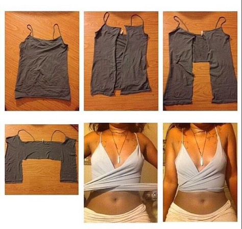 Make A Crop Top, Sew Crop Top, Diy Cut Shirts, Diy Crop Top, Easy Diy Clothes, Haine Diy, Diy Clothes Refashion, Upcycle Clothes Diy, Mode Hippie