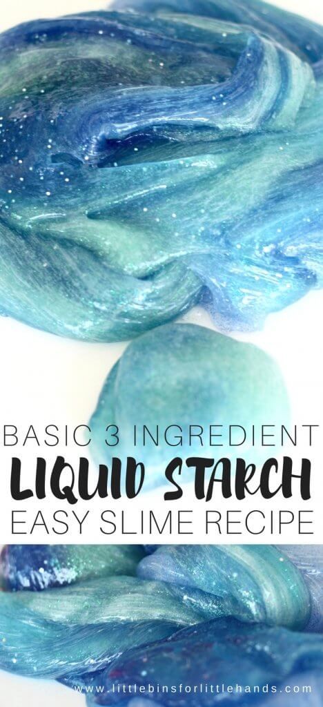 Slime Recipe Glue, Slime Activities, Liquid Starch Slime, Cornstarch Slime, Slime Science, Borax Slime Recipe, Sensory Play Recipes, Fun Slime, Mini Objects