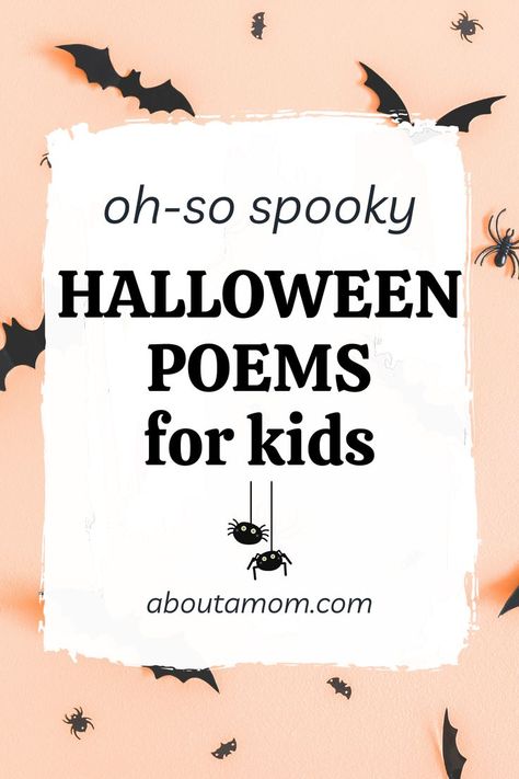 Halloween Rhymes For Kids, Short Halloween Poems, Skeleton Poem, Halloween Poems For Adults, Preschool Poetry, Spooky Poems, Bat Poems, Halloween Poems For Kids, Ghost Poems