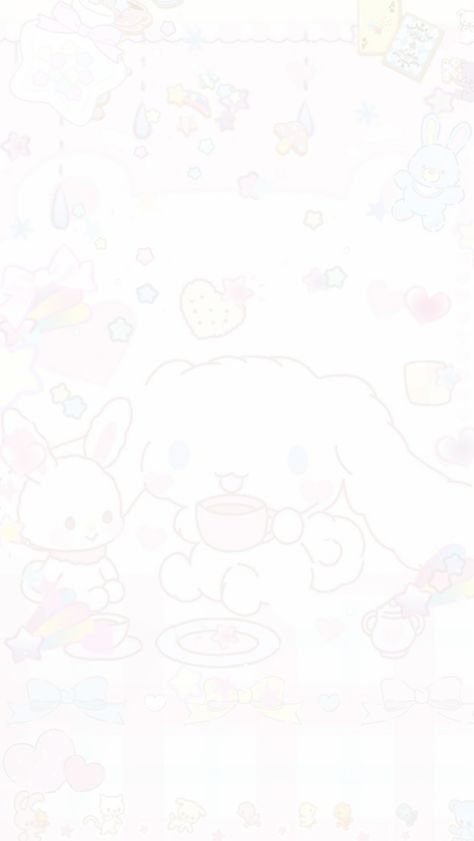 White Kawaii Background, Kawaii Wallpaper Iphone, Kawaii Homescreen, Wallpaper Iphone White, Colorful Journal, Kawaii Wallpapers, Aesthetic Lockscreen, Kawaii Background, Phone Decor