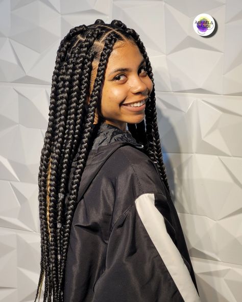 Trança solta Big braids Cute Box Braids, Big Braids, Boy Hair, Anime Boy Hair, Cute Box Braids Hairstyles, Braid Ideas, Long Braids, Hair Life, Box Braids Hairstyles