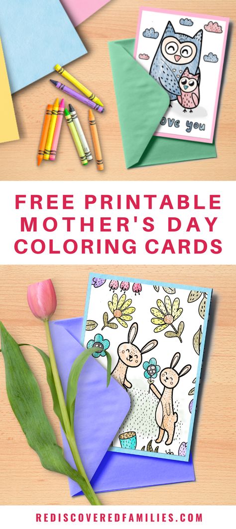 Printable Mother's Day Colouring Card Free Mothers Day Cards Printables, Mothers Day Cards Printable, Free Mothers Day Cards, Mothers Day Coloring Cards, Mothers Day Card Template, Grandma Cards, Easy Mother's Day Crafts, Mother's Day Printables, Mothersday Cards