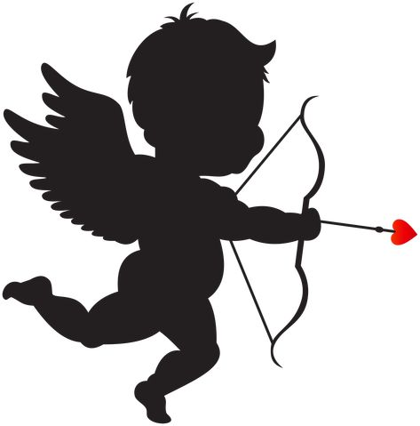 Boyfriend Canvas, Cupid Drawing, Cupid Images, Bow Silhouette, Fairy Silhouette, Angels Logo, Cute Canvas Paintings, Cute Canvas, Silhouette Png