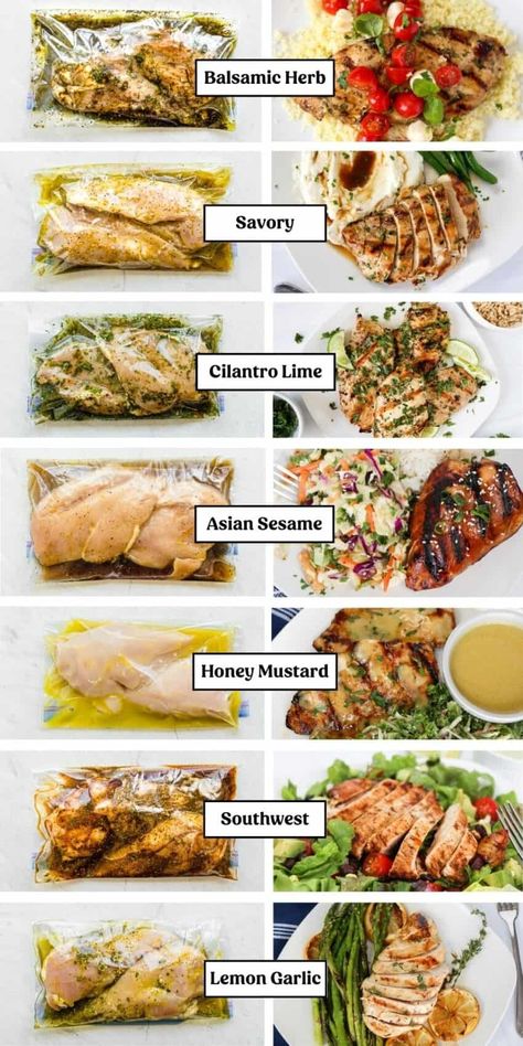 Frozen Chicken Marinade Recipes, Quick Easy Chicken Marinade, Homemade Marinades For Chicken, Best Chicken Marinades, Homemade Chicken Marinade, Lemon Garlic Chicken Marinade, Tasty Healthy Meals, Garlic Chicken Marinade, Chicken Breast Marinade Recipes