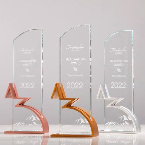 High quality personalized trophy for recognizing the achievement of any corporate, sporting or school occasion. An excellent corporate award or business gift, but not only. I can engrave your personalization at no extra cost. Please leave a description of your engraving requirements (event name, company name, team name, date, logo, etc.) in Personalization section or contact us via Etsy Message. ★ Available sizes: Height 25cm, Width 10cm ★ Material: Metal and Crystal ★ Delivery: USPS to US and Express Tracked anywhere else. I also can ship by expedited shipping ( Usually Use FedEx). If you need the expedited shipping, please contact us. ★ PACKAGING:  The item is packed in a good quality luxury box. ★ HOW TO ORDER 1)Place your order * Select the trophy design and quantity. * Add your person Crystal Awards Trophy, Trophy Award Design, Award Design Trophy, Acrylic Trophy Design, Trophy Design Ideas, Company Event Ideas, Wood Photo Frame Design, Award Trophy Design, Graduation Trophy