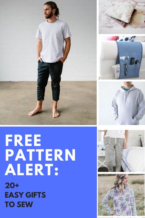 Easy Gifts To Sew, Free Sewing Patterns For Women, Gifts To Sew, Sewing Patterns For Women, Sewing Patterns Free Women, Free Pdf Sewing Patterns, Sewing Pants, Printable Sewing Patterns, Free Sewing Patterns