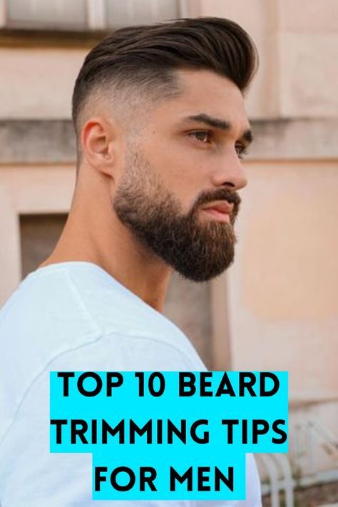 How To Trim Beard, Beard Trimming Tips, Men Grooming Tips, Beard Trimming Guide, Razor Bumps Remedy, Beard Tips, Men's Facial Hair, Shaving Tips, Perfect Beard