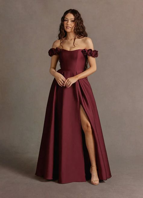 Jessie Wine Rose Straps Gown Atelier Dresses | Azazie Atelier Dress, Wine Rose, Cute Prom Dresses, For Your Party, Party Wedding, Rose Wine, Prom Dresses, Prom, Wine