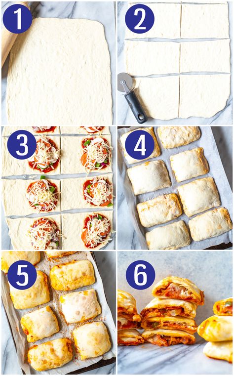 Home Pizza Pockets Homemade Freezer, Diy Frozen Pizza Freezer Meals, Freezer Hot Pockets, Freezer Bread Recipes, Pocket Pizza Recipe, Diy Hot Pockets Easy, Diy Freezer Snacks, Freeze Ahead Snacks, Homemade Freezer Snacks