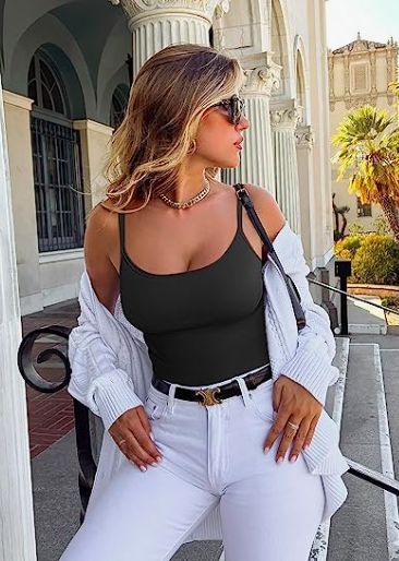 An all-year-round staple. This snatching bodysuit can be worn for every occasion. #AffordableFashion #SummerFashionFinds #AmazonFashion #TrendySummerLooks #CheapAndChic #AmazonDeals #SummerEssentials #StaplePieces #SummerFashionFaves #AmazonFinds #timelessstaples #capsulewardrobe #mixandmatch #summeroutfits #minimalistfashion #elevatedstyle #timelessfashion Shapewear Outfit, Shapewear Tops, Natural Curves, Jumpsuit Fashion, British Indian, Caribbean Netherlands, Shapewear, Square Neck, 3 Piece