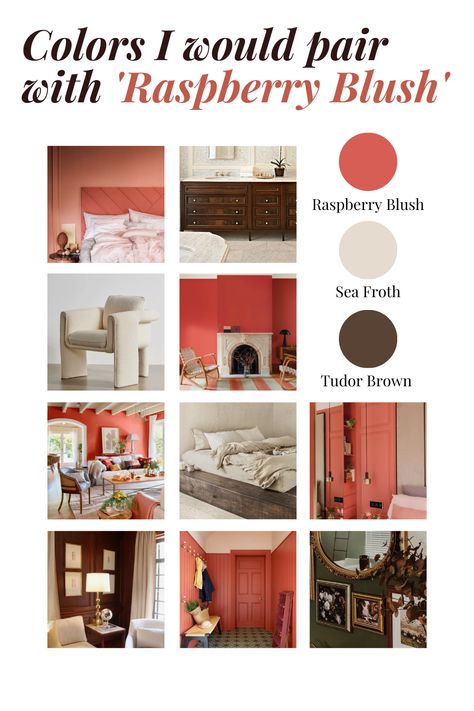 Raspberry Blush Bedroom, Benjamin Moore Raspberry Blush, Raspberry Blush Color Palette, Raspberry Blush Benjamin Moore, Raspberry Blush Paint, Raspberry Blush Color, Blush Bathroom, Benjamin Moore Bathroom, 2023 Color Of The Year