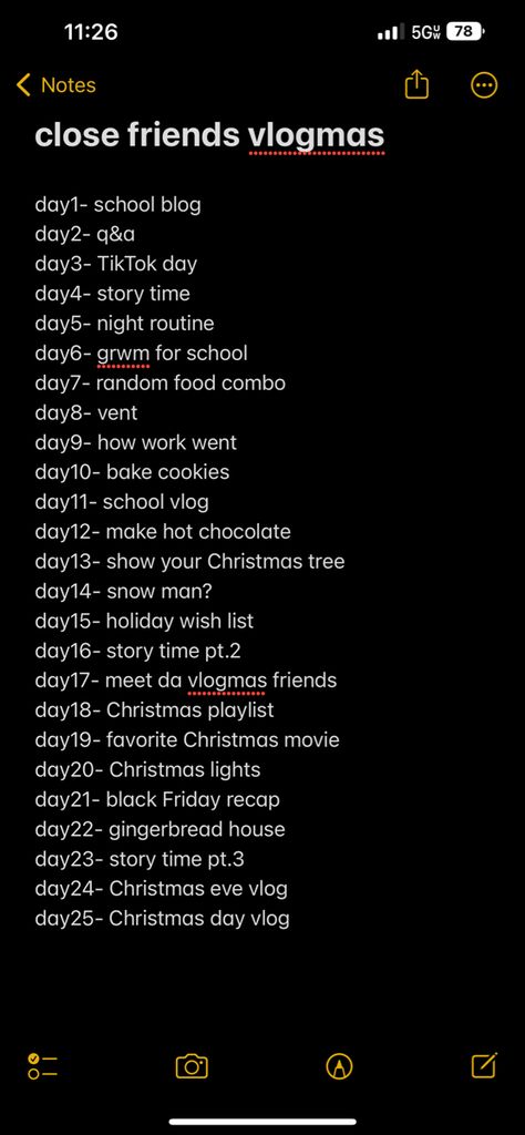 Vlogmas Calendar, Vlogmas Questions, Close Friends Vlogmas, Close Friends Vlogmas List, Vlog Mas Ideas, Instagram Vlogmas Ideas, Youtube Ideas With Friends, Vlogmas Ideas Youtube 2023, Vlog Ideas With Friends