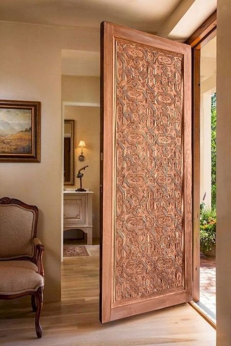 Modern wooden doors