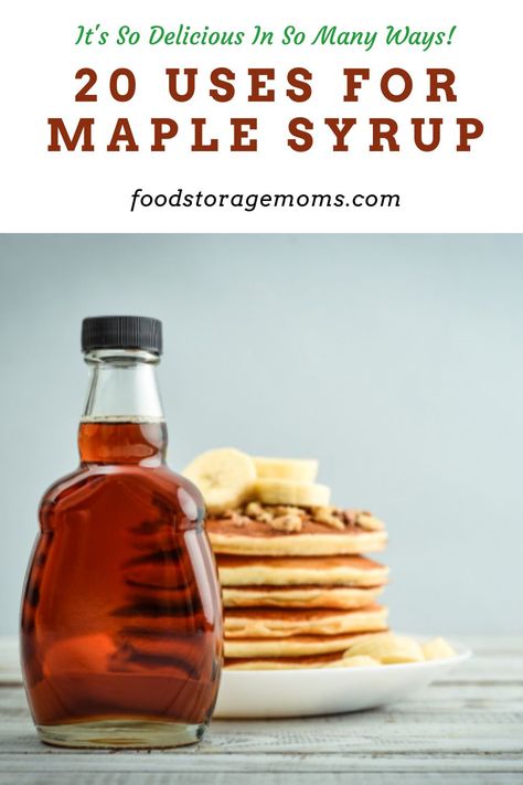 Maple Syrup Uses, Uses For Maple Syrup, Maple Bbq Sauce Recipe, Ways To Use Maple Syrup, Flavored Maple Syrup, Maple Syrup Replacement, Maple Butter Recipe, Vintage Skills, Traditional Homemaking