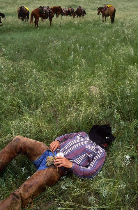 Cowboy Nap | A cowboy takes a nap during lunch break. Brandi… | Flickr Cowboy Camping, Southern Gothic, Lunch Break, Take A Nap, Simple Life, Wild West, All Rights Reserved, Nebraska, Painting Ideas