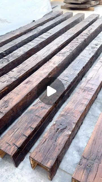 E&K Vintage Wood on Instagram: "Order of Reclaimed  Oak Hand Hewn Box Beams with a custom stain. Shipping to Utah tomorrow" Wood Beams In Kitchen, Beam In Kitchen, Box Beams, Hand Hewn Beams, Reclaimed Wood Beams, Reclaimed Oak, Wood Beams, March 17, Vintage Wood