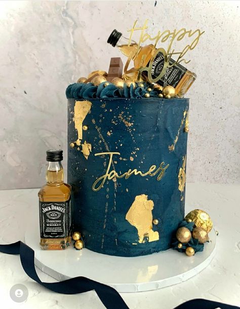 Navy Cakes, 50th Birthday Party Themes, Cupcake Queen, Chocolate Cake Designs, Dad Birthday Cakes, Bottle Cake, Elegant Birthday Cakes, Beer Cake, Birthday Ideas For Her