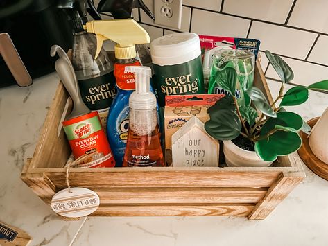 Housewarming Bathroom Gift Basket, Bathroom Basket Gifts, House Warming Cleaning Gift Basket, First Home Basket Gift, Cheap House Warming Gift, Cleaning Supply Gift Basket Ideas, Household Items Gift Basket, Cleaning Basket Gift, New Home Basket Housewarming Gifts