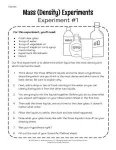 Matter and Mass for Kids | Woo! Jr. Kids Activities Matter Experiments, Mass Activities, Density Experiment, Density Worksheet, Matter Unit, Matter Activities, Summer Stem, Science Experiment For Kids, Experiment For Kids