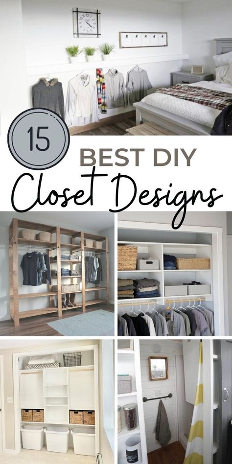 Closet Organization Plans, Homemade Closet, Closet Organizer Plans, Wood Closet Shelves, Diy Closet System, Tiny House Closet, Closet Upgrade, Freestanding Closet, Wood Closet Systems