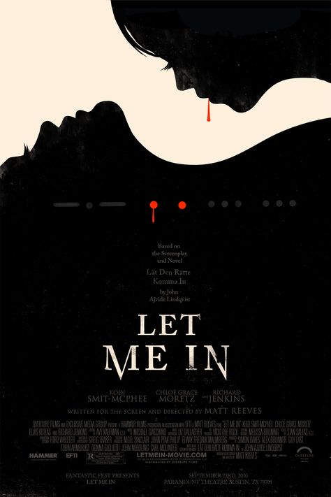 Let Me In Olly Moss, Omg Posters, Mondo Posters, Hammer Horror, Cinema Design, Graphisches Design, I Love Cinema, Minimal Movie Posters, Movie Posters Design