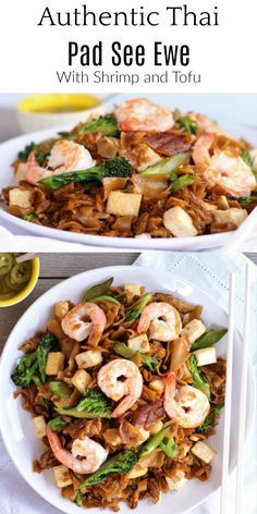 Noodles With Soy Sauce, Stir Fried Rice Noodles, Stir Fried Rice, Thai Pad, Rice Noodles Stir Fry, Pad See Ew, Fried Rice Noodles, Thai Noodles, Restaurant Dishes