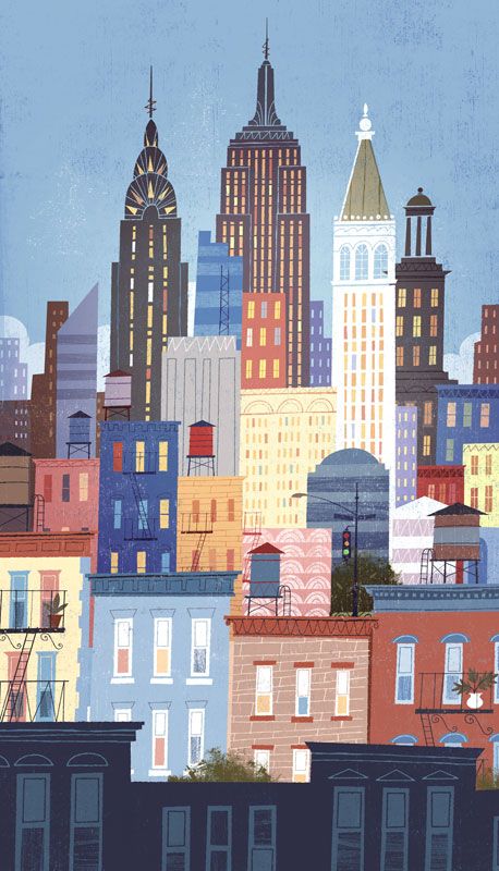 Buildings Artwork, Cityscape Drawing, Alley Cats, Modern Cartoon, Building Illustration, City Drawing, Nyc Art, Alley Cat, City Illustration