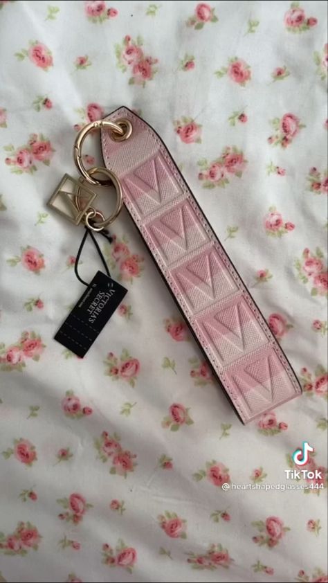 Victoria Secret Wristlet Strap, Victoria Secret Keychain, Lanyard Aesthetic, Victoria Secret Wristlet, Cute Converse Shoes, Victoria Secret Jewelry, Victoria Secret Backpack, Victoria Secret Body Spray, Pink Car Accessories