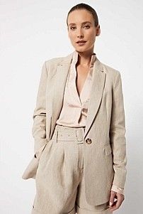 Linen Jackets Women, Linen Blazers Women, Woman Suit, Australia Fashion, Linen Jackets, Houndstooth Blazer, Classic Blazer, Professional Fashion, Striped Blazer