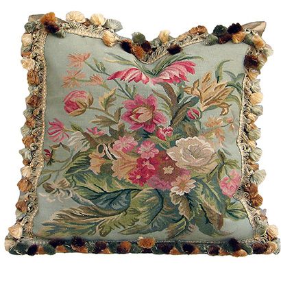 Product Dimension:18"X18"Hand woven aubusson pillow filled with feather insert. Kitchens Cottage, Upholstry Fabric, Pillow Sewing, Cushion Ideas, French Pillows, Cozy Rooms, Pretty Pillows, French Country Bedrooms, Tapestry Pillow