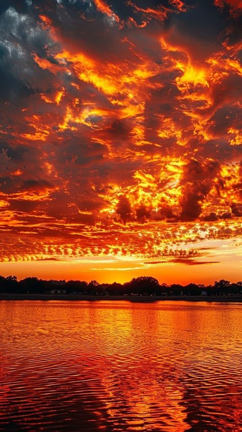 Sunset sky, golden clouds, red and yellow colors, burning cloud patterns over the city of Texas, lake view, real photography, high definition details in the style of real photography. Golden Clouds, Palm Springs Aesthetic, Sunrise Clouds, Cloudy Sunset, Gold Sunset, Golden Sky, Real Photography, Sunset Red, Sunset Images