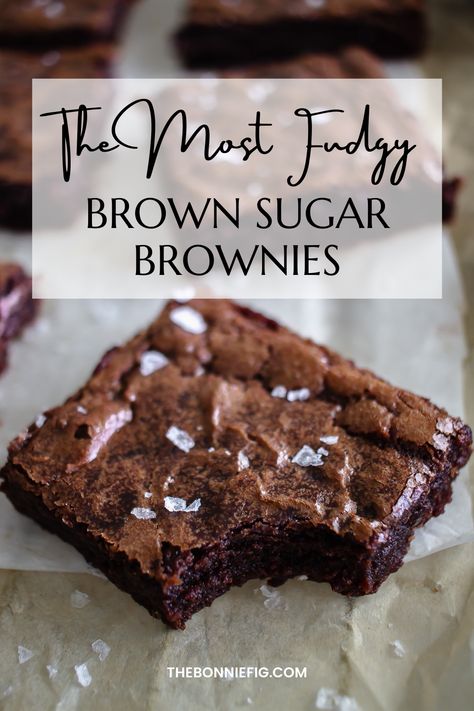 Easy Fast Brownie Recipe, Super Easy Brownie Recipe, Splenda Brown Sugar Recipes, Brownie Small Batch, Extra Fudgy Brownies, Brown Sugar Recipes Easy, Made From Scratch Brownies, Best Chewy Brownie Recipe, Healthy Brownie Recipe Easy