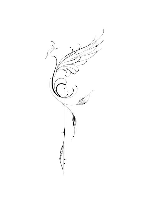 Peace Tattoos For Women, Serenity Tattoo, Tato Phoenix, Phoenix Tattoo Feminine, Small Phoenix Tattoos, Meaning Tattoos, Tattoos Aesthetic, Phoenix Tattoos, Guys Tattoos