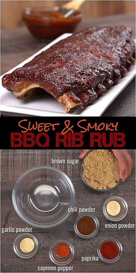 Dry Rub For Pork Ribs, Brown Sugar Rib Rub, Dry Rub For Pork, Oven Baked Bbq Ribs, Rub For Pork Ribs, Rib Rub Recipe, Baked Bbq Ribs, Easy Bbq Sauce, Homemade Dry Rub