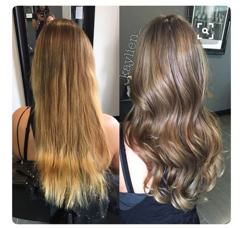 Bronze blonde > cooler ash brown Blonde To Brown, Light Ash Brown, Brown Hair Shades, Ash Brown Hair, Blonde Hair Extensions, Bronde Hair, Brown Hair With Blonde Highlights, Hair Color Light Brown, Dark Blonde Hair