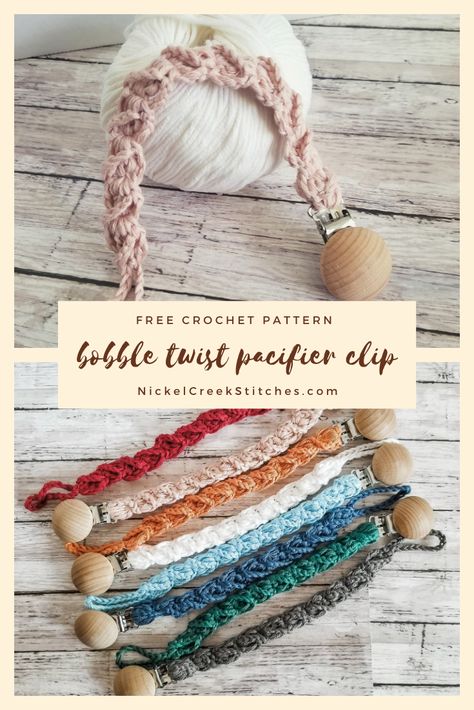 Free Crochet Pattern Pacifier Clip, Easy Crochet Pacifier Clip, Crocheted Binky Holder, Crochet Pacifier Chain Pattern Free, Knit Pacifier Clip, Crochet Pattern Pacifier Holder, Dummy Clip Crochet Pattern Free, Pacifier Crochet Pattern Free, Crochet Paci Clip Free Pattern