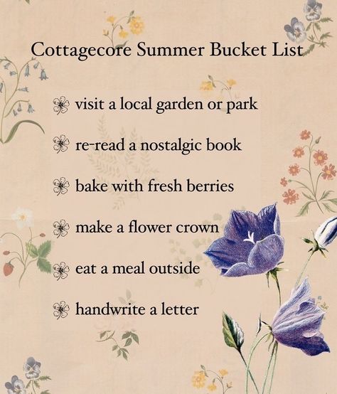 A Cottagecore Guide To A Good Summer - A Clothes Horse Cottagecore Bio Ideas, Cottagecore Activities, Creating Traditions, Cottagecore Homes, Cottagecore Things, Cottagecore Life, Cottagecore Living, A Clothes Horse, Hygge Life