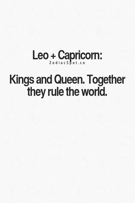 Capricorn And Leo Compatibility, Leo Relationship, Leo Compatibility, Horoscope Facts, Zodiac Couples, Capricorn Leo, Leo Quotes, Capricorn Love, Leo Rising