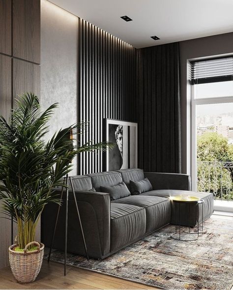 Dark Interiors, Living Room Decor Cozy, Interior Modern, Living Room Decor Modern, Living Room Decor Apartment, Living Room Grey, Apartment Living Room, Minimalist Living Room, Small Living Rooms