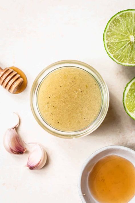 Healthy Lime Dressing, Salad Dressing With Honey, Honey Lime Sauce, Chopt Mexican Goddess Dressing, Honey Lime Dressing For Salad, Lime Honey Dressing, Cheddars Honey Lime Dressing Recipe, Texas Roadhouse Honey Lime Dressing, Honey Lime Vinaigrette Salad Dressings