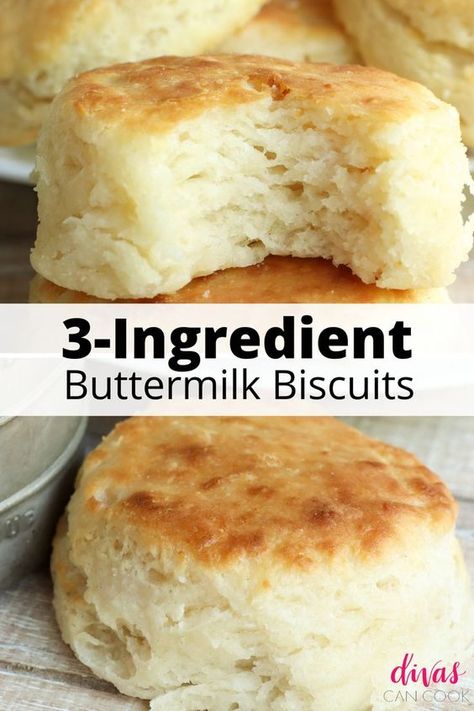 3 Ingredient Biscuit Recipe, Biscuits Buttermilk, Homemade Pastas, Easy Homemade Biscuits, Easy Biscuit, Buttermilk Bread, Homemade Biscuits Recipe, Easy Biscuit Recipe, Homemade Buttermilk Biscuits