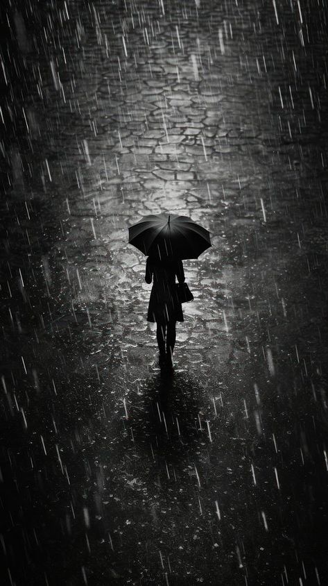 Photography of rain motion black adult. | premium image by rawpixel.com Rain Photography Aesthetic, Rain Black And White, Aesthetic Person, Rainy Day Wallpaper, Rainy Streets, Rainy Photography, Rainy Day Photography, Rainy Street, Black Minimal