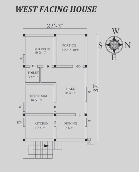 Plan Elevation Section Of House, 30 60 Feet House Plan, Section Of House, 1200sq Ft House Plans, Smart House Plans, Home Map Design, Indian House Exterior Design, Drawing House Plans, West Facing House