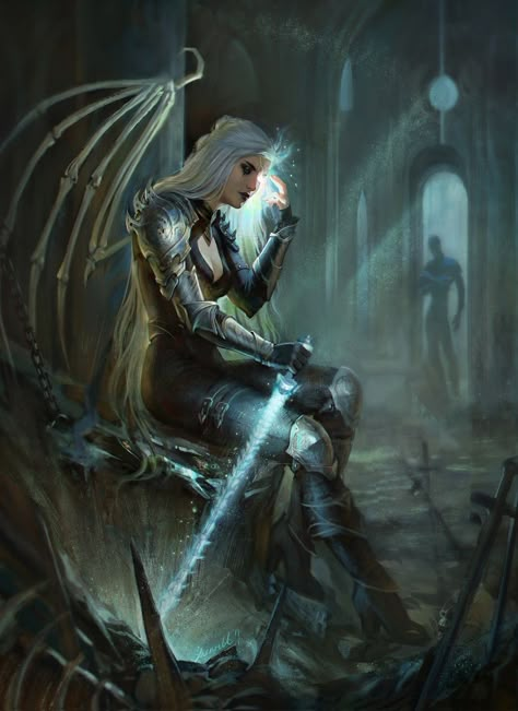 Dnd Aasimar Fallen, Dnd Aasimar Female, Aasimar Character Design, Fallen Aasimar, Fantasy Angels, Dragon Story, Dnd Things, Pathfinder Character, Fantasy Inspo