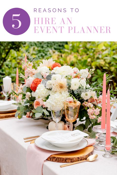 Wondering if it’s worth it to hire an event planner for your wedding or party? A wedding planner or party planner can save you time, provide you with suitable resources based on your style and budget, and so much more! Visit the Honey & Lavender Events blog for all the reasons why hiring a party planner is the best way to go! #eventplanner #dceventplanner #dcpartyplanner #partyplanner #dcweddingplanner #dcwedding Why Hire An Event Planner, Content Ideas For Event Planners, Event Planner Aesthetic, Event Planner Office, Honey And Lavender, Opal Crown, Event Planers, Becoming An Event Planner, Birthday Party Planner